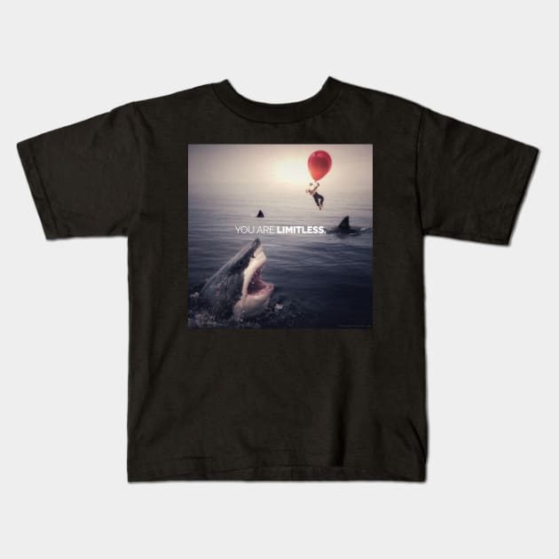 You Are Limitless, Like A Balloon Kids T-Shirt by fearlessmotivat